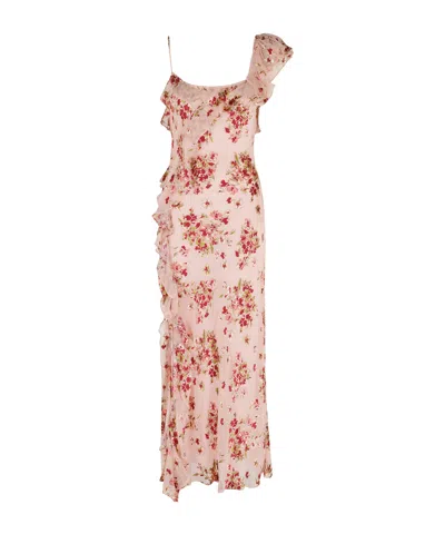 Rixo London Rixo Floral Printed Dress In Pink