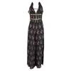 Rixo London Rixo Floral Wideleg Jumpsuit In Black Silk In Multi