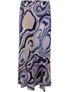 Rixo London Abstract-pattern Print Skirt