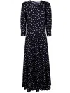 Rixo London Rixo "kristen" Dress Bohemia Spot Deep Navy In Black