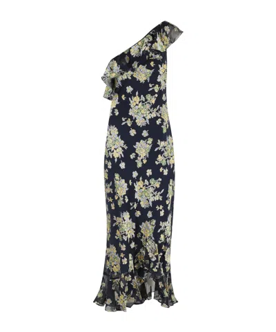 Rixo London Rixo Leon Devoré Maxi Dress In Black