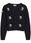 Rixo London Merinda Cardigan In Blue