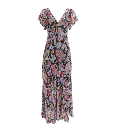 Rixo London Rixo Printed Bexley Midi Dress In Multi