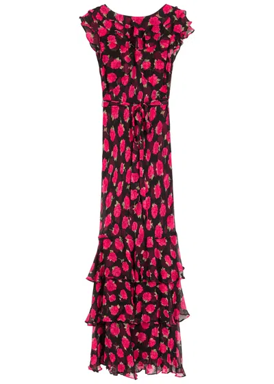 RIXO LONDON RIXO RIO FLORAL-PRINTED CHIFFON GOWN