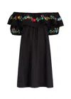 Rixo London Rixo Saige Ombre Floral-embroidered Cotton Mini Dress