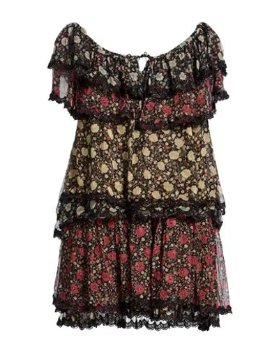 Rixo London Rixo Woman Mini Dress Black Size S Cupro