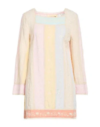 Rixo London Rixo Woman Mini Dress Pink Size 8 Viscose, Linen