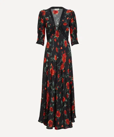 Rixo London Rixo Women's Amina Claudia Rose Midi Dress In Multi