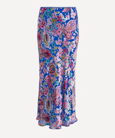 Rixo London Rixo Women's Ardith Floral Silk-blend Midi Skirt In Multi