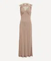 Rixo London Rixo Women's Chessie French Check Brown Midi Dress In Neutral