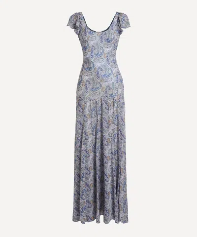 Rixo London Rixo Women's Made With Liberty Fabrics Erianne Bourton Navy Dress In Multi