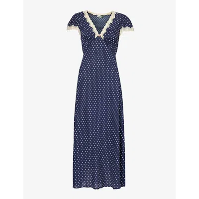 chinese dress ladies Novara Lace Midi Dress in Ivory main image 1