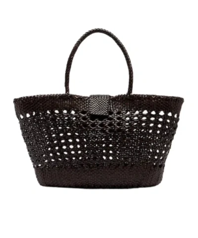 Rixo London Rixo X Dragon Diffusion Lucine Leather Tote Bag In Black