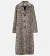 Rixo London Rosemary Leopard-print Coat In Grau