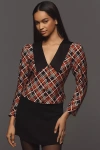 RIXO LONDON RYLEE CHELSEA COLLAR BUTTON-FRONT BLOUSE