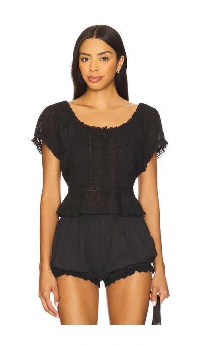 Rixo London Sandi Top In Black