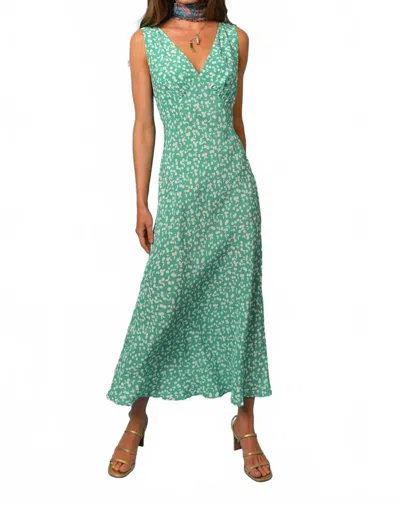 Rixo London Sandrine Dress In Cherry In Green