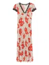 Rixo London Sandrine Lace-trimmed Dress In Neutral