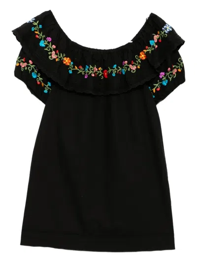 Rixo London Sd Saige Ombre Dress In Black