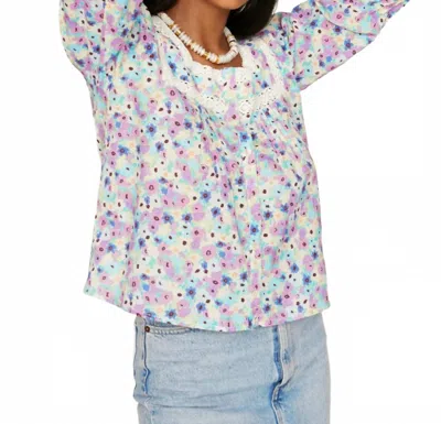 Rixo London Sedona Blouse In Lilac In Multi