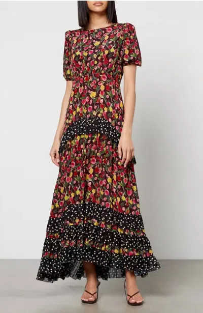 RIXO LONDON SHIREEN MIDI DRESS IN GOAN