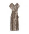 Rixo London Leopard-print Silk Midi Dress