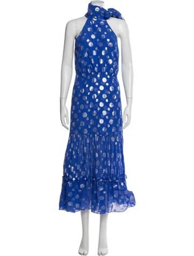 Pre-owned Rixo London Silk Midi Length Dress