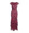Rixo London Knee Length Vintage Rose Dress With Floral Print