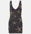 Rixo London Star Fish Sequined Minidress In Multicoloured