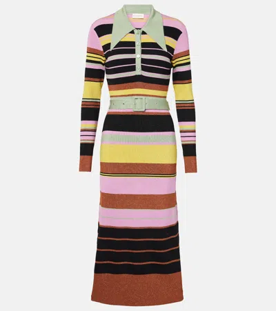 Rixo London Midikleid In Multicolor