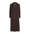 Rixo London Suede Astraea Duster Coat In Brown