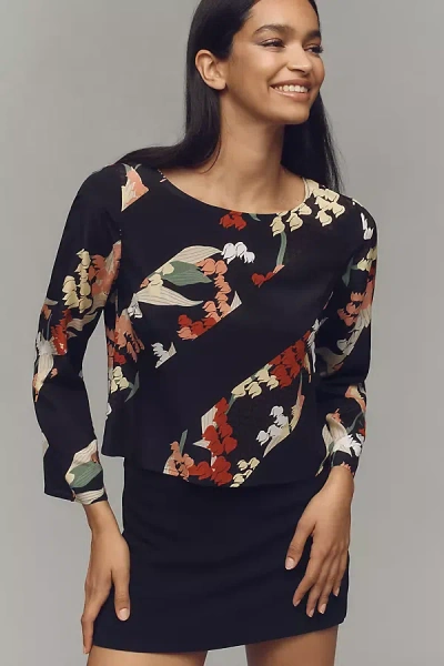Rixo London Verona Silk Top In Multicolor