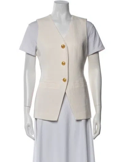 Pre-owned Rixo London Vest W/ Tags In Neutrals