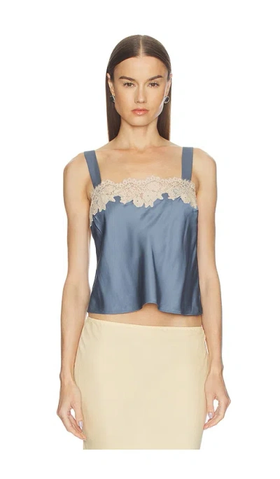 Rixo London Vyonne Top In Blue