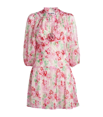 Rixo London Devi Dress In Pink