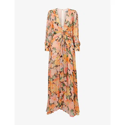 Rixo London Womens Meera Printed Woven Maxi Dress Floral
