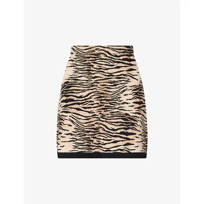 Rixo London Womens Rixo Liesel Printed Knitted Mini Skirt In Multi