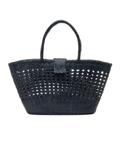 Rixo London X Dragon Diffusion Lucine Leather Tote Bag In Blue