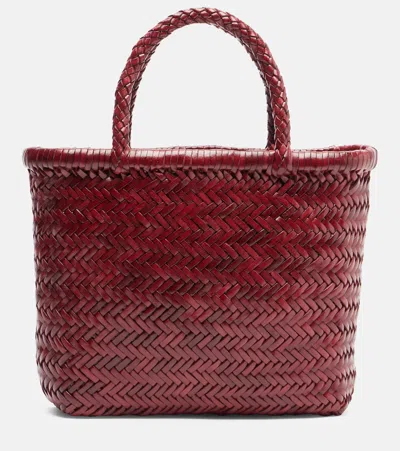 Rixo London X Dragon Diffusion Lysia Mini Top-handle Bag In Burgundy