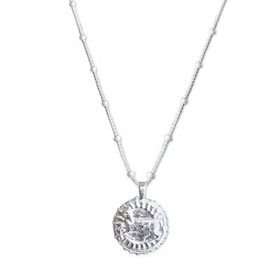 Rize Women's Aries Zodiac Manifesting Necklace *double Sided* - Sterling Silver