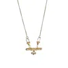 Rize Women's Bar Amulet Necklace - Gold Plated In Gold