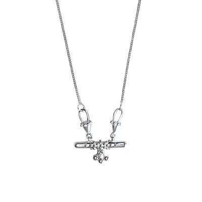 Rize Women's Bar Amulet Necklace - Sterling Silver