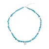 Rize Women's Blue / Silver Turquoise Goddess Necklace - Sterling Silver