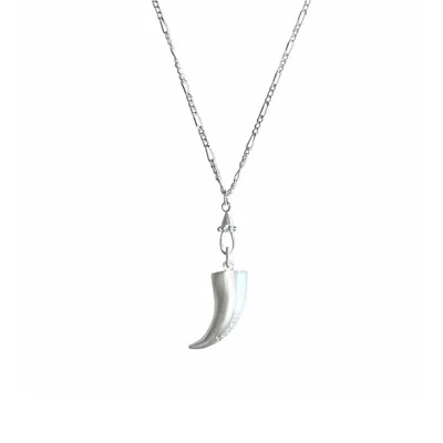 Rize Women's Fearless Tigress Necklace  - Sterling Silver In Metallic