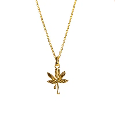 Rize Women's Goan Tree Charm Necklace - Gold Vermeil