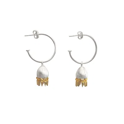 Rize Women's Gold / Silver Chandelier Hoop Earrings - Sterling Silver & Gold Plated In Multi