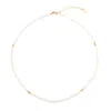 Rize Women's Gold / White Rainbow Moonstone & Gold Vermeil Necklace