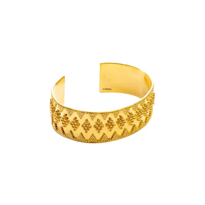 Rize Women's Granulated Cuff - Gold Plated