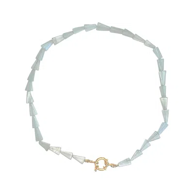 Rize Women's Green / Gold Aventurine Choker Necklace -  Gold Plated In Blue