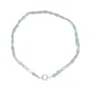 Rize Women's Green / Silver Aventurine Choker Necklace - Sterling Silver In Multi